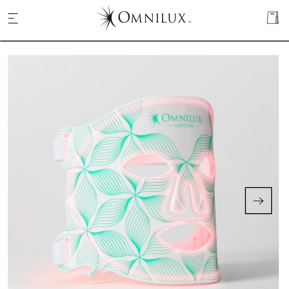 NEW OmniLux Contour Face Red-light Therapy Mask